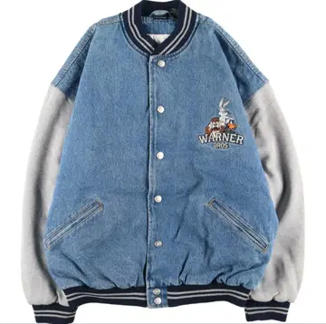 WARNER BROS. 데님 바시티 자켓 [ 당일 발송 ]