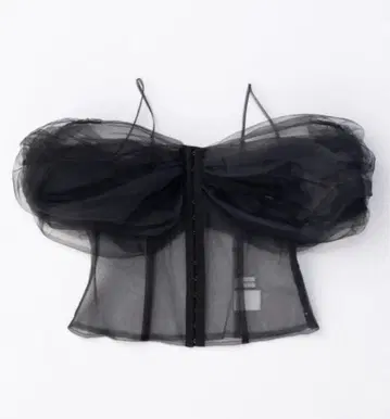 MAISON SPECIAL 레이어드 튤 리본 베스트