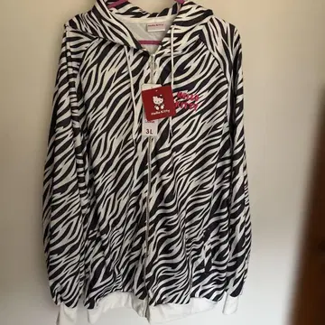 제브라 패턴 키티 여성용 후드티 3L 사이즈 온라인 매장 완판템