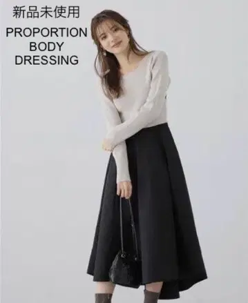 미사용 PROPORTION 니트 도킹 일레헴 원피스