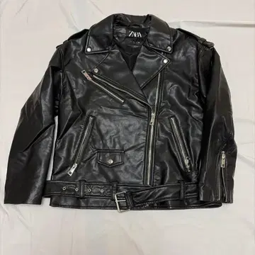 ZARA 블랙 오버 사이즈 라이더 자켓