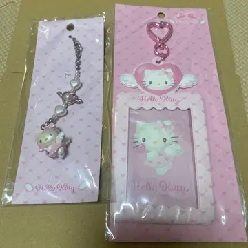산리오 꿈꾸는 엔젤 디자인 키티 카드 케이스 스트랩