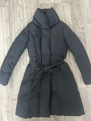 블랙 롱 다운 자켓 FRAYI.D