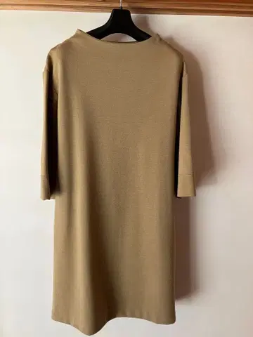 Ray BEAMS 베이지 7부 소매 원피스