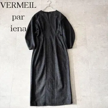 컨디션 최상 베르메이유 페예나 퍼프 슬리브 원피스 38 차콜 그레이