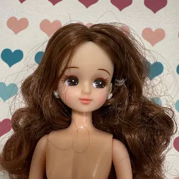 브라운 웨이브 헤어 리카짱 인형 본체