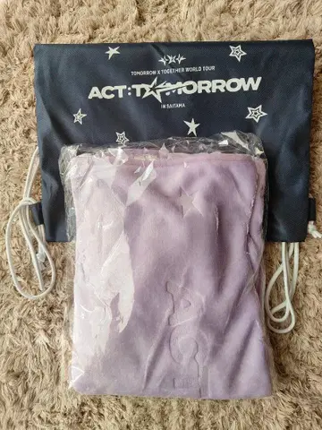 TXT 업그레이드 혜택 냅색 담요, 응원 굿즈