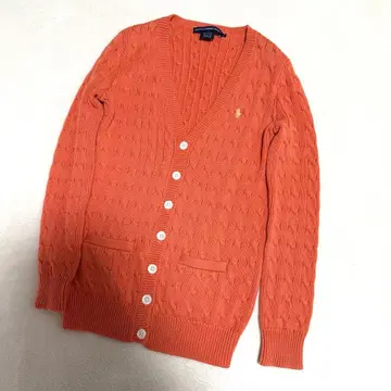 새상품급 랄프 로렌 스포츠 니트 가디건 케이블 포니 자수 M