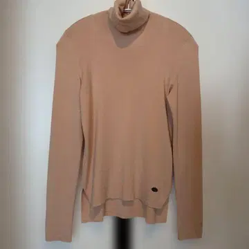 폭시 살몬 핑크 니트 터틀 스웨터 폭시 로고 포함