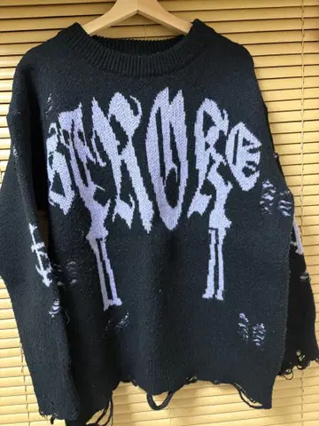 A'GEM/9 x .kom [ ARULE/알룰 ] 데미지 오버 니트