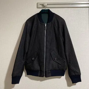 리버서블 블루종 브라운 하운드투스 x 그린 새틴