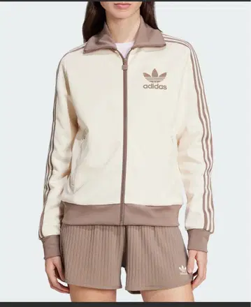 adidas 트랙 자켓 크림/브라운