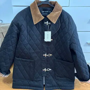 VEGA CHANG 퀼팅 자켓 XS 블랙 택 포함