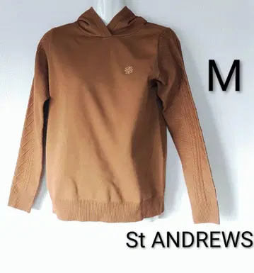 시착만 한 상품 세인트 앤드류스 후드 부착 스웨터 후드티 M 브라운 계열