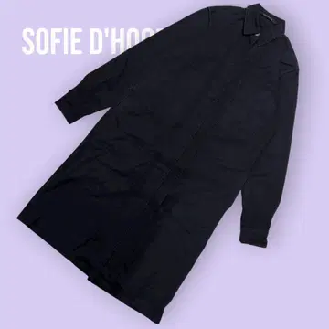 Sofie D'Hoore 블랙 셔츠 원피스 사이즈 38 S-1064