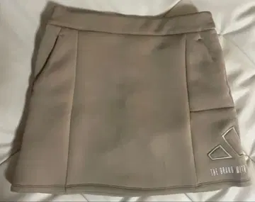 아디다스 골프 스커트 트레이닝복 셋업 베이지