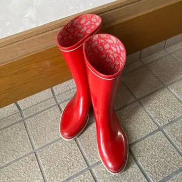 빨간 장화 레인부츠