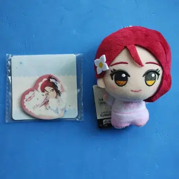 러브 라이브! 선샤인!! SD 인형 하트형 배지 사쿠라우치 리코 2개