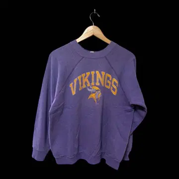 빈티지 맨투맨 가지색 칼리지 로고 80s