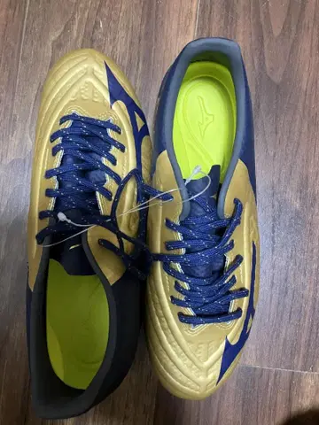 미즈노 축구 스파이크 리뷰어 3 PRO 골드 x 네이비