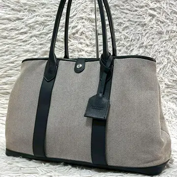 바니스뉴욕 샹브레 토트백 캔버스 x 가죽 비즈니스 A4 수납