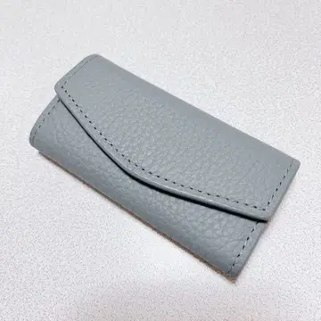 그레이 가죽 키링 포함