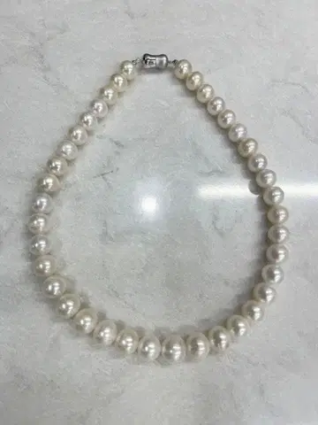 펄 목걸이 진주 10mm 이상 43cm