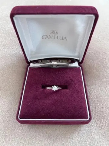 CAMELLIA 실버 반지 다이아몬드