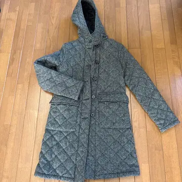 MACKINTOSH 그레이 퀼팅 롱 코트