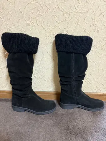 [새상품] 이탈리아제 블랙 롱 부츠 여성용