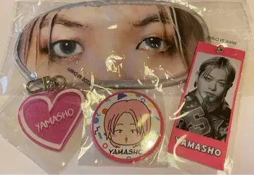 야마모토 아키쇼 안대 메지루시 택 캔뱃지 키링 4종 세트