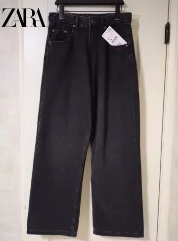 [ ZARA 블랙 와이드핏 데님 ]