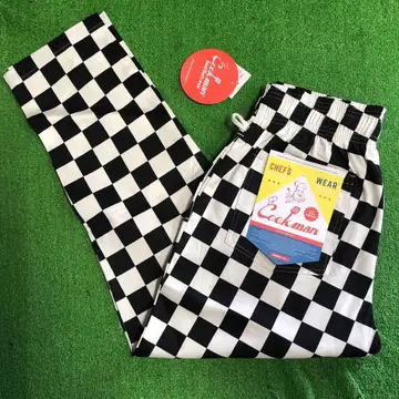 Cookman 쿠쿠만 스테디셀러 셰프 팬츠 체커 체크 무늬 L