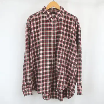 새상품급 90s J.CREW 오버 사이즈 체크 플란넬 셔츠 L 구제 의류