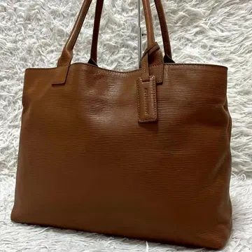 마더하우스 토트백 에피 가죽 브라운 천연 가죽 A4 사이즈 수납 숄더