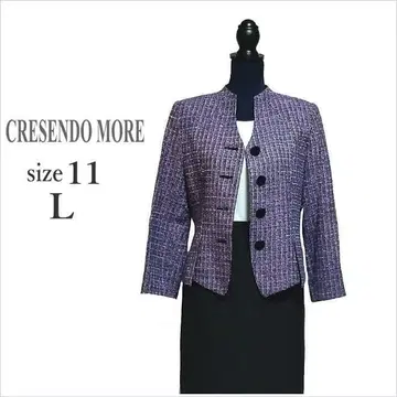 (크레센도모아) 멀티 컬러 올 패턴 실크 자켓 일본제 포멀 11