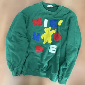 MIKI HOUSE 그린 맨투맨 L