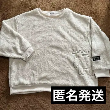 moz 히요코리 엘르 자수 보아 플리스 상의