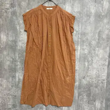 Samansa Mos2 blue 프렌치 슬리브 개더 원피스