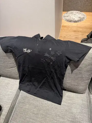 Dance With Dragon 블랙 피케 셔츠 사이즈 2