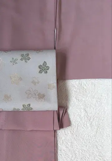 작가 미사용 사인 있음 이로무지 인기 더스티 컬러 순수 실크