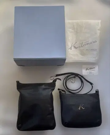 키타무라 블랙 숄더백 2개 세트