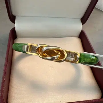 유품 정리 팔찌 뱅글 GRETA 가죽 금 골드 N10