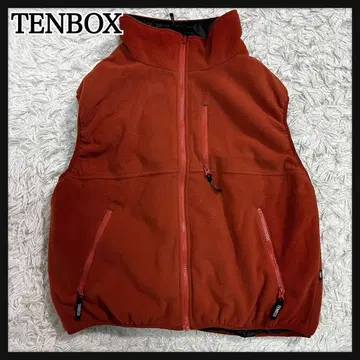 택 포함 새상품 TENBOX 텐박스 플리스 베스트 S 오렌지