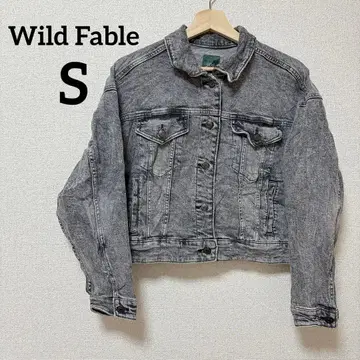 새상품급 Wild Fable [ S ] 그레이 데님 자켓