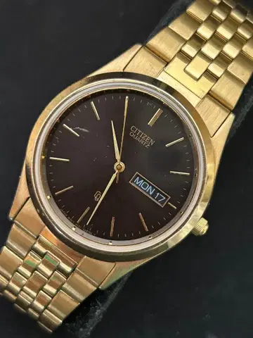 시티즌 쿼츠 골드 케이스 작동 중