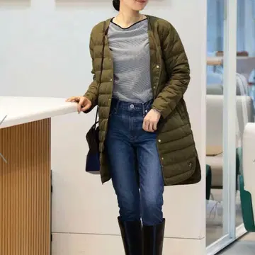 [ 완판템 ] BEAMS HEART 빔즈 롱 다운 자켓 M 블랙