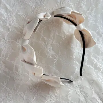 Ange 4개 리본 머리띠 키나리