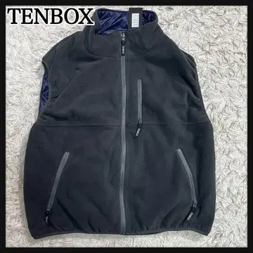 택 포함 새상품 TENBOX 텐박스 M 플리스 베스트 그레이