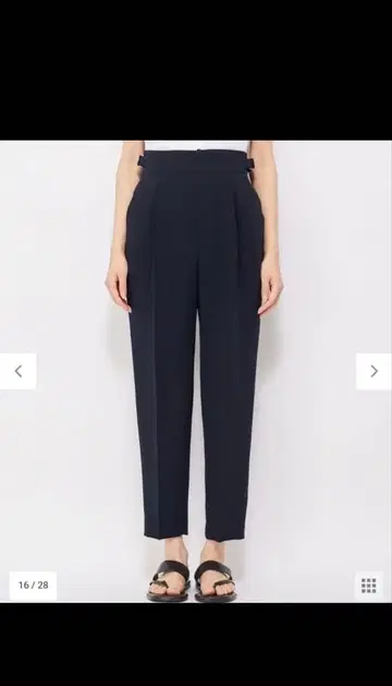 uncrave [잡지 게재 상품] 워셔블 더블 크로스 팬츠 네이비 M